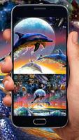 dolphin galaxy ocean planets keyboard water paint gönderen