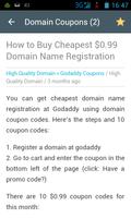 Domain Coupons 스크린샷 1