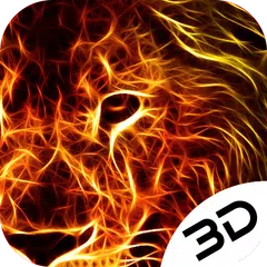 Domineering Neon Lion Hd Live 3D Wallpaper APK Herunterladen