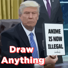 Donald Draw Gif Meme Maker آئیکن