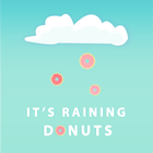 Raining Donuts Wallpaper Free! أيقونة