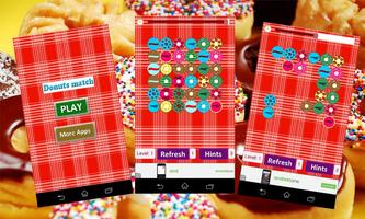 Donuts match games Cartaz