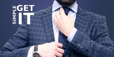 How to tie a tie Affiche