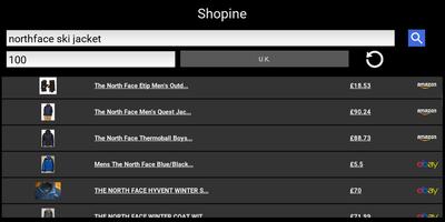 Shopine: One Stop Search of Items on Amazon & ebay capture d'écran 1