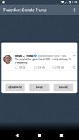 Tweet Generator: Donald Trump ポスター