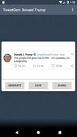 Tweet Generator: Donald Trump Affiche