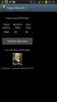 Days Alive:días que llevo vivo Screenshot 1