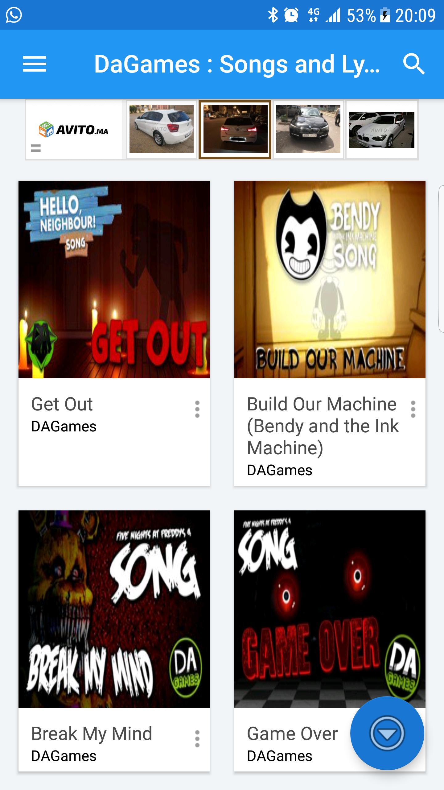Dagames Bendy All Songs Lyrics For Android Apk Download - dagames official medley roblox