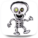 Dancing skeleton Live Wallpap icono