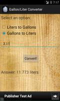 Gallon/Liter Converter Affiche