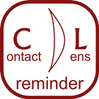 Contact lens reminder widget ícone