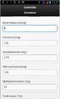 Corticóide Calculadora Ekran Görüntüsü 2