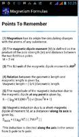 Magnetism Formulas 截图 1