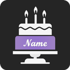 Name On Birthday Cake icono