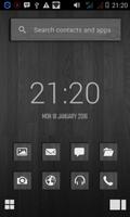 Black Wood - Smart Launcher постер