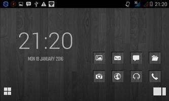 Black Wood - Smart Launcher 스크린샷 2