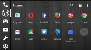 Black Wood - Smart Launcher 截图 3