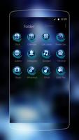 Blue Water Drop Launcher Theme capture d'écran 2