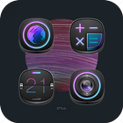 Technological Dark Chin Of Cool Gradient Icon Pack Zeichen