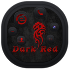 Dark Theme Red ícone