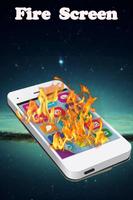 Fire screen - Touch flame Affiche