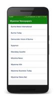Myanmar Newspaper Site List Affiche