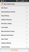 برنامه‌نما My Cricket Team عکس از صفحه