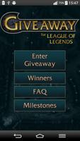 Giveaway for League of Legends poster