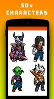 Color por número DBZ super pixel art captura de pantalla 1