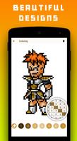 Color por número DBZ super pixel art captura de pantalla 2