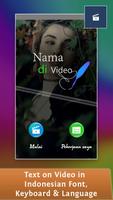 Text on Video in Indonesian, Keyboard & Language Affiche