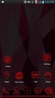 Next Launcher - Red Theme Affiche