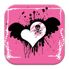 Pink Hearts Art Wallpaper 4K иконка