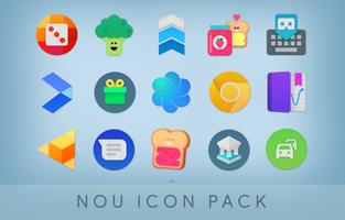 Nou - Material Icon Pack اسکرین شاٹ 1