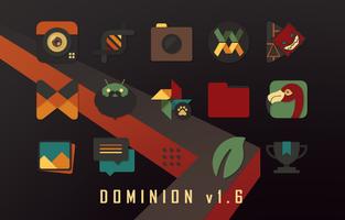 Dominion - Dark Retro Icons تصوير الشاشة 3