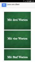 Learn German  the easy way, put sentences together Affiche