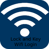 RUB Lock and Key WIFI Login icon