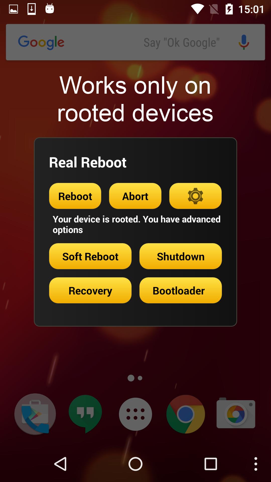 Reboot for android