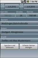 برنامه‌نما Fahrtenbuch For Android Lizenz عکس از صفحه