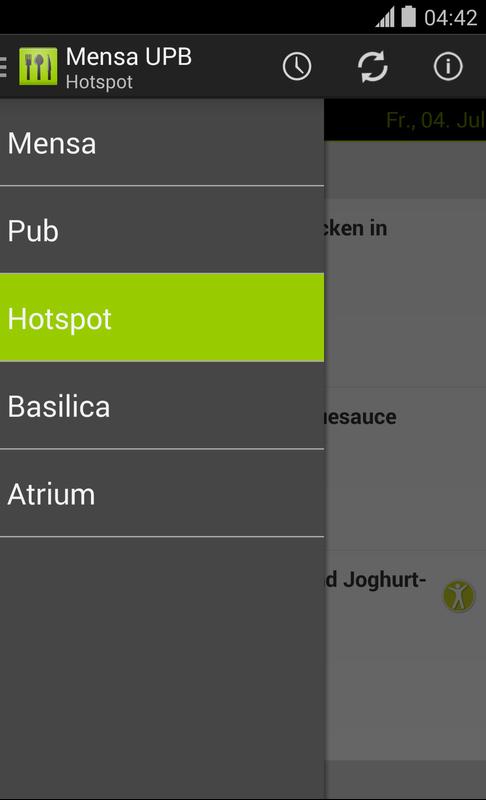 Mensa Uni Paderborn For Android Apk Mensa Uni Paderborn Screenshot 2