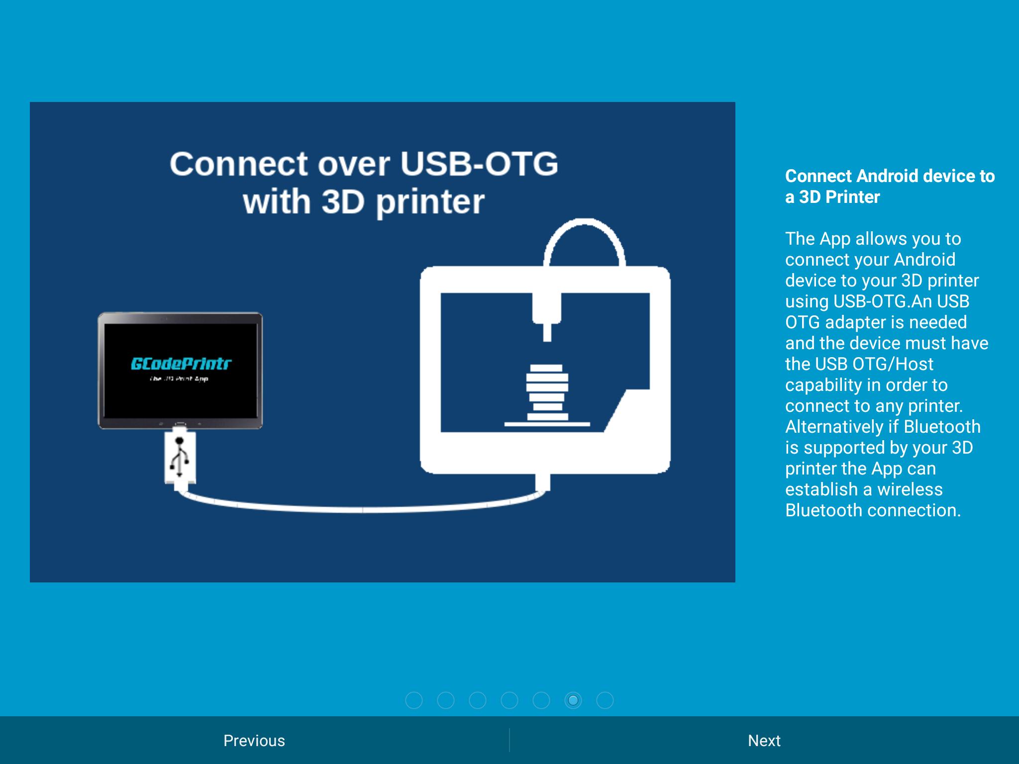 Connect over USB. Connected over