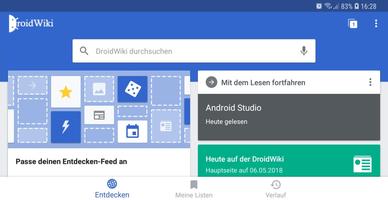 DroidWiki ภาพหน้าจอ 1