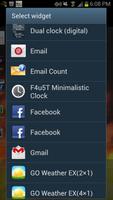 F4u5T Clock Widget captura de pantalla 1