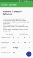 Exercise Calculator — Improve  poster