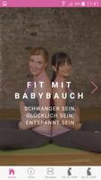 Poster Fit mit Babybauch