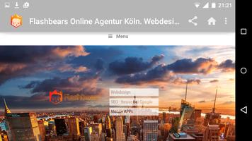 Webdesign Köln Flashbears App скриншот 2