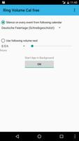 Ringer Volume Calendar (free) الملصق