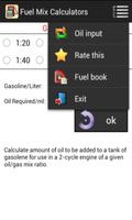 Gas/Oil Fuel Mix Calculators capture d'écran 1