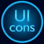 UIcons blue - Icon Pack أيقونة