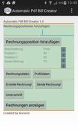 Automatic PDF Bill Creator पोस्टर